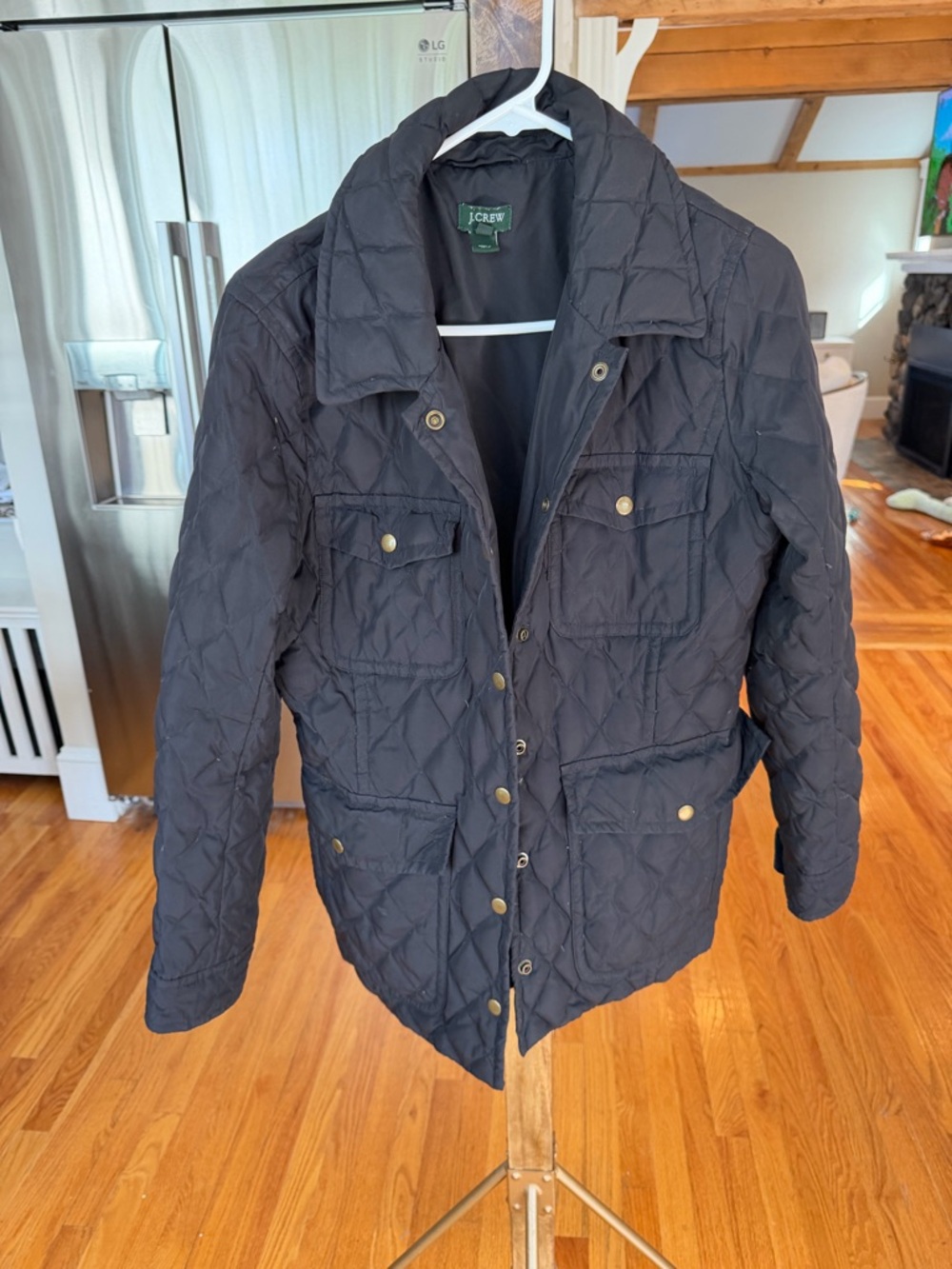 J.Crew Quilted Black Utility Jacket